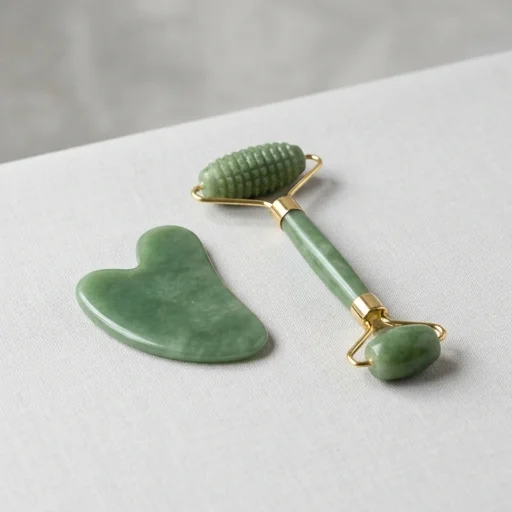 Mount Lai Jade Roller and Gua Sha Set view 2