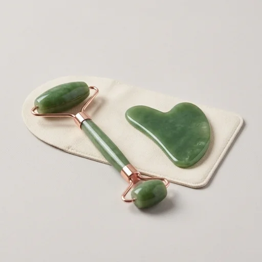 Mount Lai Jade Roller and Gua Sha Set view 3